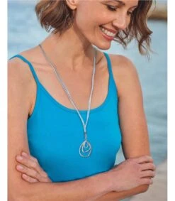 Collier Plaqué Argent - Femme - Métal