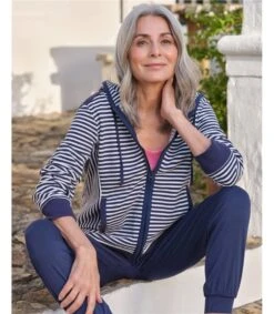 Ambleside Zip Through Hooded Sweatshirt -Woolovers 0ae82 woolovers preppy pastels 21 rj046 j277l j468l 0081