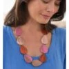 Collier En Forme De Gouttes - Femme - Bois