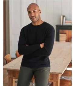 Pull à Col Rond - Homme - Pur Cachemire