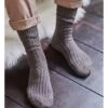 Chaussettes Côtelées - Femme - Pur Coton 1 Chaussettes Côtelées - Femme - Pur Coton -Woolovers 1da38 80007 p395 greymarl m 20