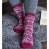 Chaussette De Femmes De Fée -Woolovers 212176 p907 pinkfairisle w 52