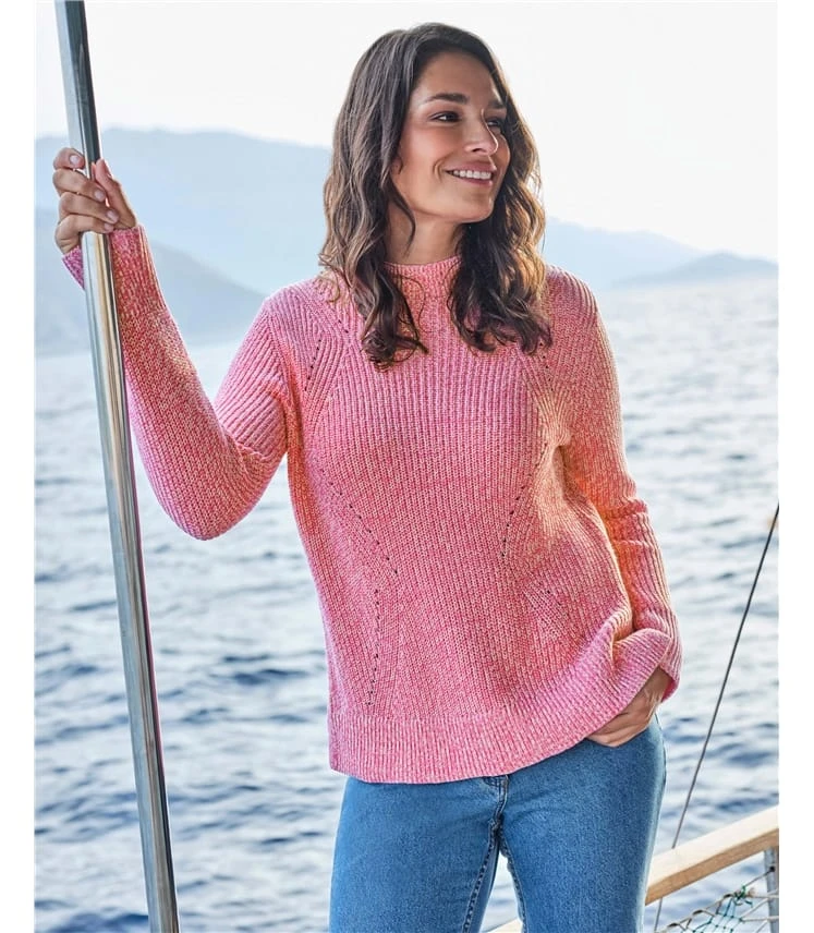 Pull En Pointelle Torsadé En Coton - Femme 3 Pull En Pointelle Torsadé En Coton - Femme