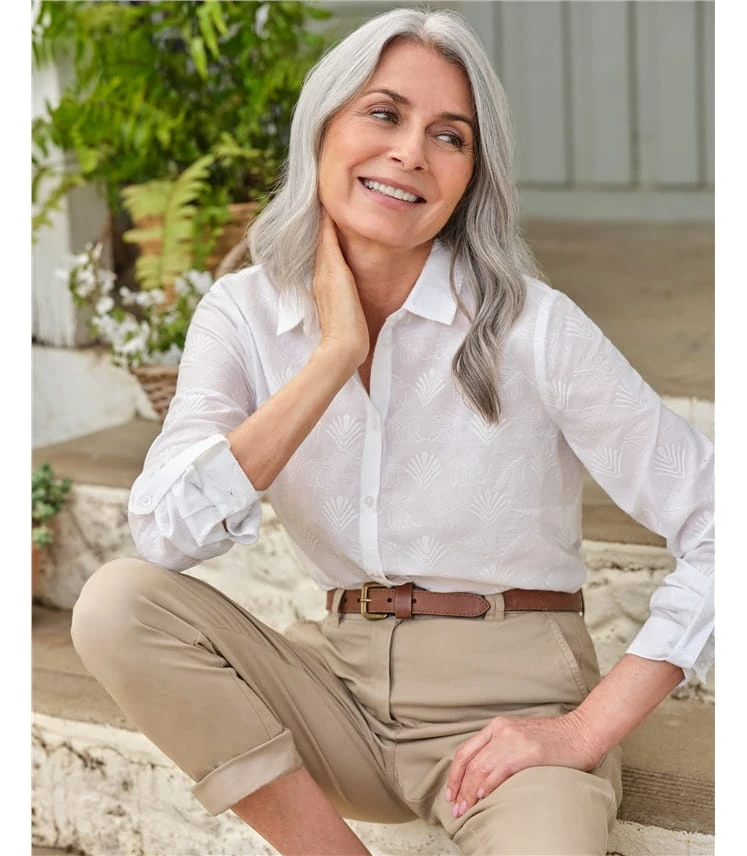 Chemise En Coton Brodée 3 Chemise En Coton Brodée