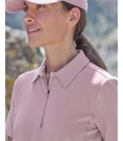 Polo Willow à Col Zippé -Woolovers 219852 rj055 iris w 6