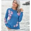 Pull Fleuri En Jacquard - Femme