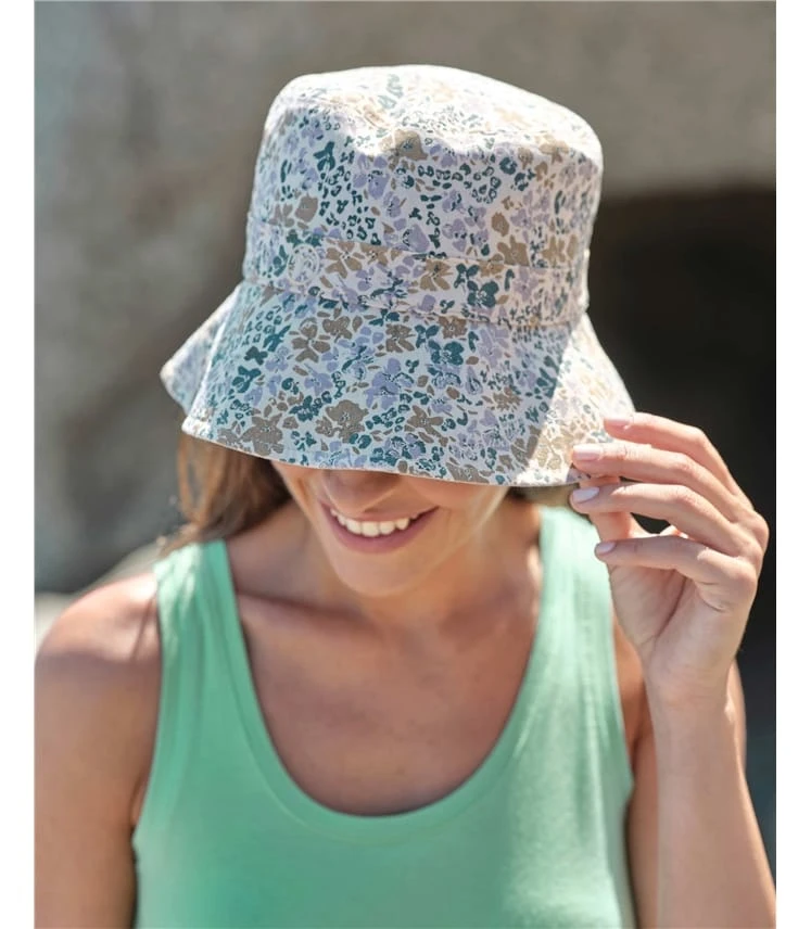 Chapeau Bucket En Coton Réversible 5 Chapeau Bucket En Coton Réversible – Image 3