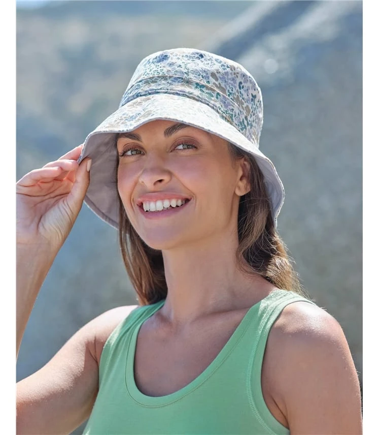 Chapeau Bucket En Coton Réversible 4 Chapeau Bucket En Coton Réversible – Image 2