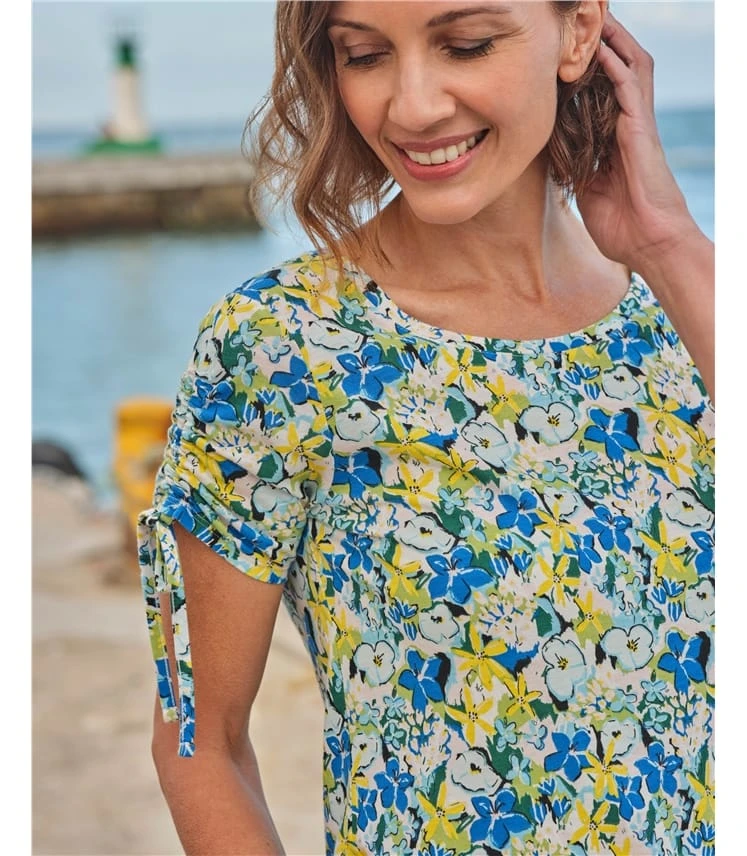 Haut à Encolure Dégagée Et Manches Nouées - Femme 4 Haut à Encolure Dégagée Et Manches Nouées - Femme – Image 2