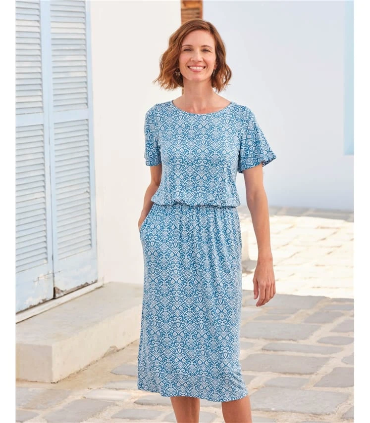 Robe Ajustée Et évasée à Manches Ange - Femme 3 Robe Ajustée Et évasée à Manches Ange - Femme