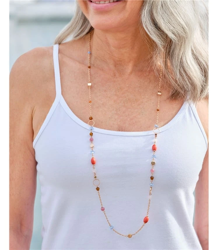 Collier Long Semi-précieux - Femme 3 Collier Long Semi-précieux - Femme