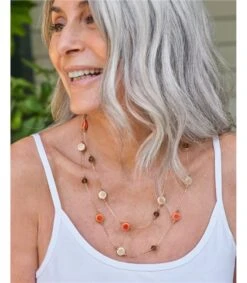 Collier Court De Perles En Céramique - Femme