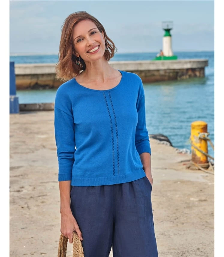 Haut Tricoté Décontracté à Encolure Dégagée - Femme 3 Haut Tricoté Décontracté à Encolure Dégagée - Femme