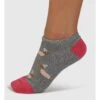 Freda Dachshund Organic Cotton Trainer Socks 2 Freda Dachshund Organic Cotton Trainer Socks -Woolovers 223877 ta6 greymarl w 5