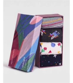 Luma Bamboo Unicorn Baby 4 Sock Gift Box