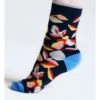 Isabel Floral Bamboo Socks -Woolovers 224736 ta43 navy w 6