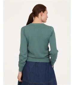 Chandail Henley En Coton Biologique Dua -Woolovers 224798 tj5 eucalyptus w 7