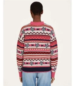 Erin Lambswool Fair Isle Jumper -Woolovers 224819 tk2 multi w 7