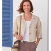 Veste En Lin - Femme -Woolovers 224981 w343l stone w 6
