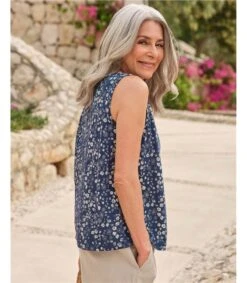 Gilet En Coton Organique -Woolovers 225189 j565l handdrawnfloralprint w 8