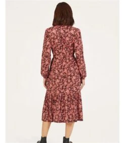 Nadia Organic Cotton Shirt Dress -Woolovers 225550 tj16 elderberryred w 7