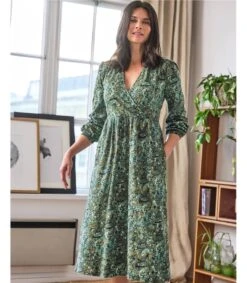 Erin Organic Cotton Jersey Wrap Dress