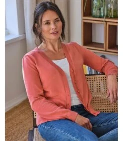 Dotti Organic Cotton V-Neck Cardigan