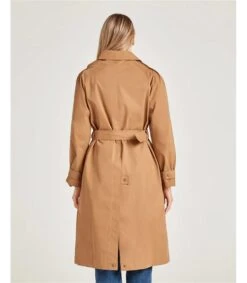 Organic Cotton Showerproof Double Breasted Mac -Woolovers 225599 tw7 sandbrown w 8