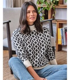 Eliana Lambswool Patterned Jumper