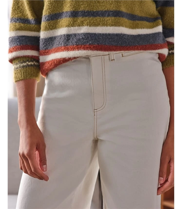 Essential Organic Cotton Denim High Rise Culotte 4 Essential Organic Cotton Denim High Rise Culotte – Image 2