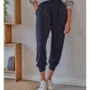 Pantalon De Détente En Jersey De Bambou Uni De Dashka -Woolovers 226830 tj21 navy w 5