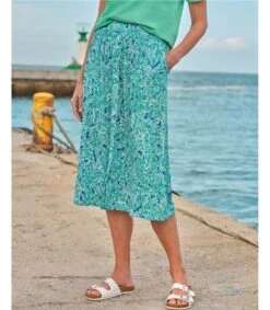 Jupe Boutonnée - Femme - Jersey