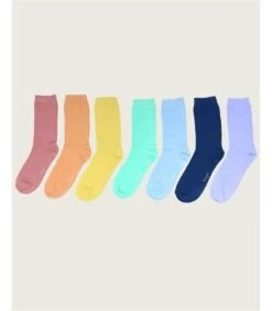 Mens Thought Essential Pastel Box Of 7 Socks