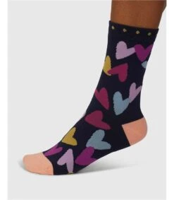 Womens Tyas Heart Organic Cotton Socks