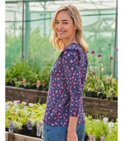 Top Imprimé à Franges 7 Top Imprimé à Franges -Woolovers 228107 j585l cutoutfloralpetals w 12