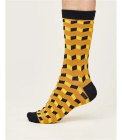 Organic Cotton Fun Geometric Box Of 4 Socks -Woolovers 230786 ta274 multi m 7