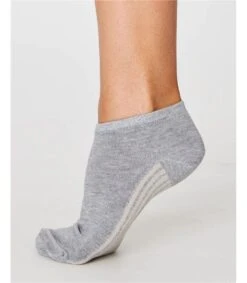 Solid Jane Bamboo Trainer Socks