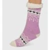 Ilah Fair Isle Cabin Socks -Woolovers 230922 ta233 dusklilac w 5