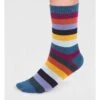 Jase Bamboo Stripe Socks -Woolovers 231237 ta238 brightblue m 5