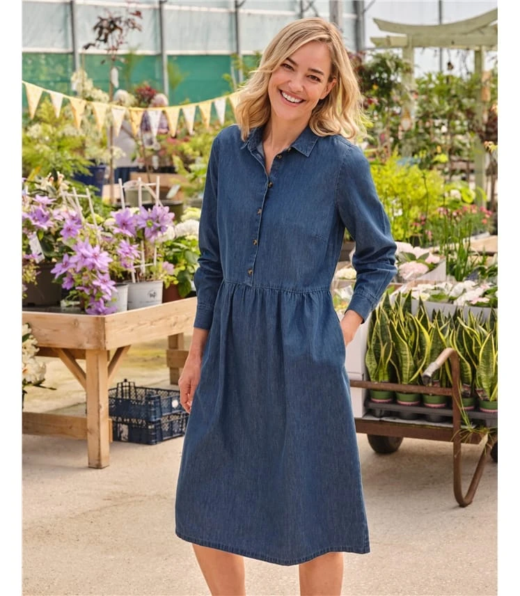 Robe En Jean Boutonnée 3 Robe En Jean Boutonnée