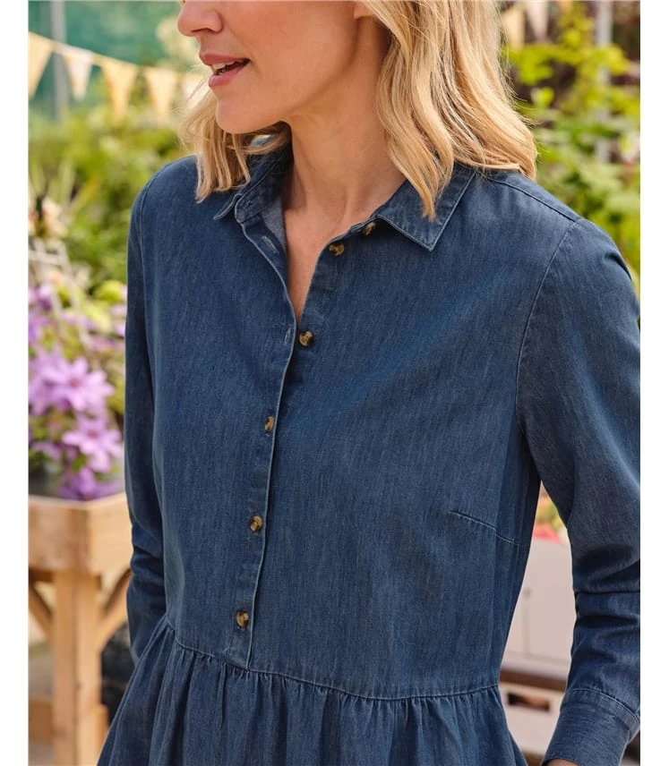 Robe En Jean Boutonnée 4 Robe En Jean Boutonnée – Image 2