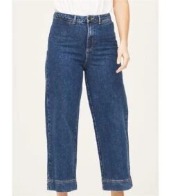 Woolovers -Woolovers 236ea wsb5367 mid blue wash gots organic cotton denim high rise culotte in mid blue wash 1 c3807ebc a568 4f83 bd50 00ae64c03afd