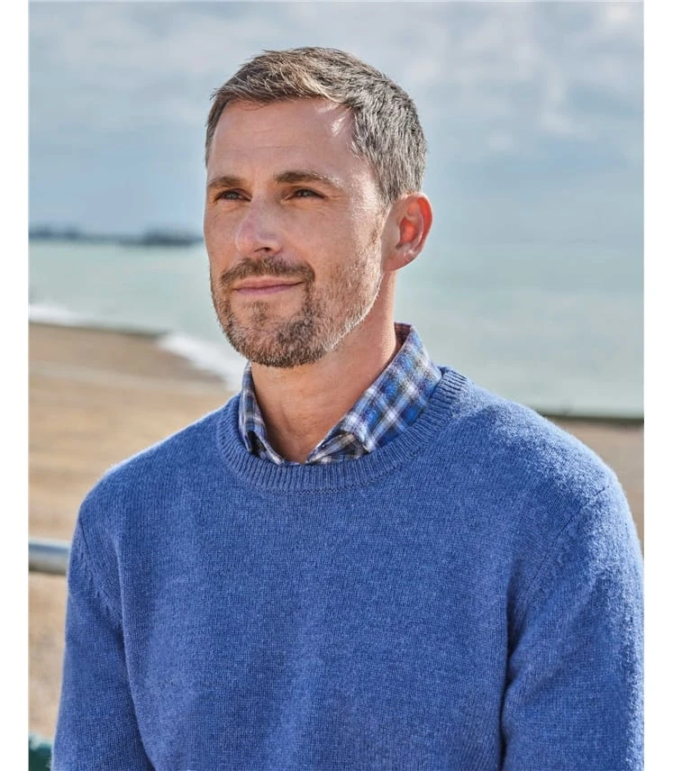 Pull à Col Rond - Homme - Laine D’agneau Certifiée 100% RWS 4 Pull à Col Rond - Homme - Laine D’agneau Certifiée 100% RWS – Image 2