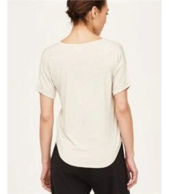 Tee-shirt à Manches Courtes Soft SeaCell -Woolovers 316896 tj33 vanillacream w 6