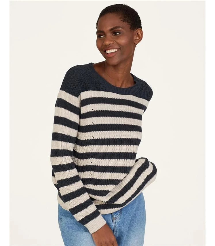 Gianna Organic Cotton Striped Jumper 4 Gianna Organic Cotton Striped Jumper – Image 2