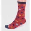 Salas Organic Cotton Rocket Socks -Woolovers 320667 ta477 hibiscusred m 5
