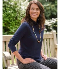 Sous-pull à Col Roulé - Femme - Jersey