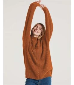 Cliantha Organic Cotton Fluffy Batwing Jumper