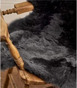 Tapis En Peau De Mouton -Woolovers 39773 p124 slategrey w 7