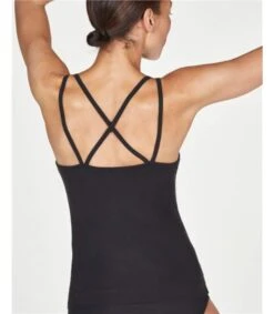 Leah Organic Cotton Cami 7 Leah Organic Cotton Cami -Woolovers 3c62c 320939 ta525 black w 7